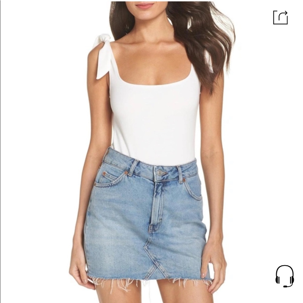 Free People Shoulder Tie Bodysuit